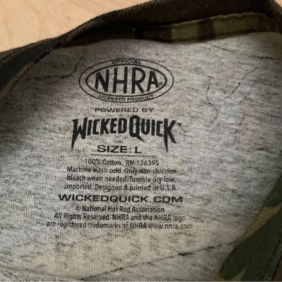 NHRA Drag Racing Championship Camo Shirt Large - Picture 3 of 7